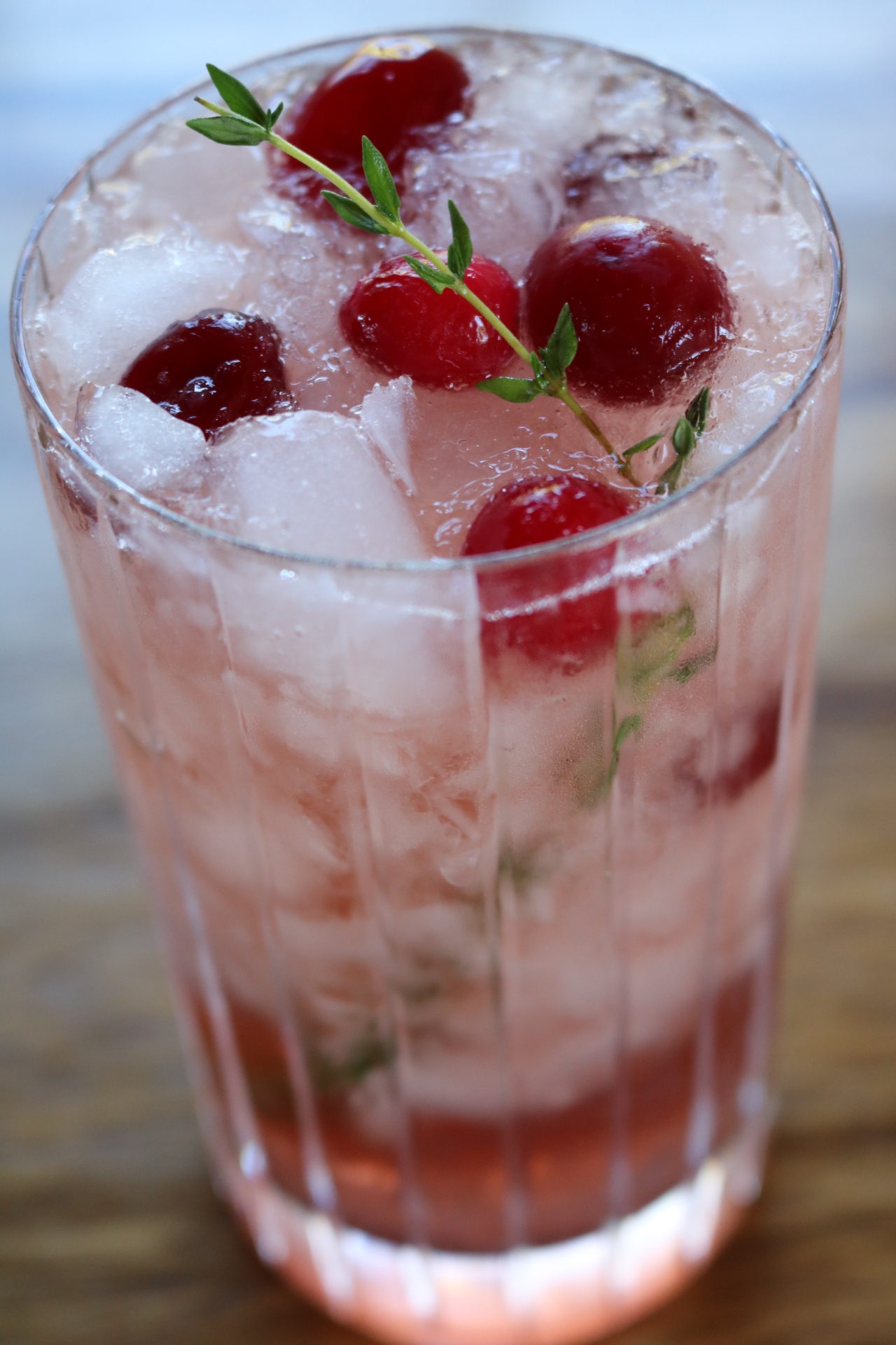 Cranberry Thyme Gin & Tonic | A Party With Us